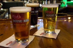 three nick's house of ribs glasses of craft beers